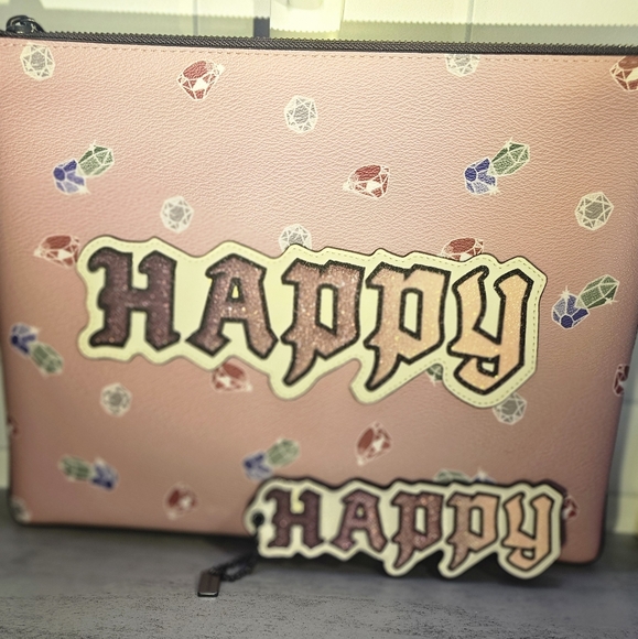 Coach x Disney Happy Pouch – Pink Gem Print – NWOT - Picture 1 of 1